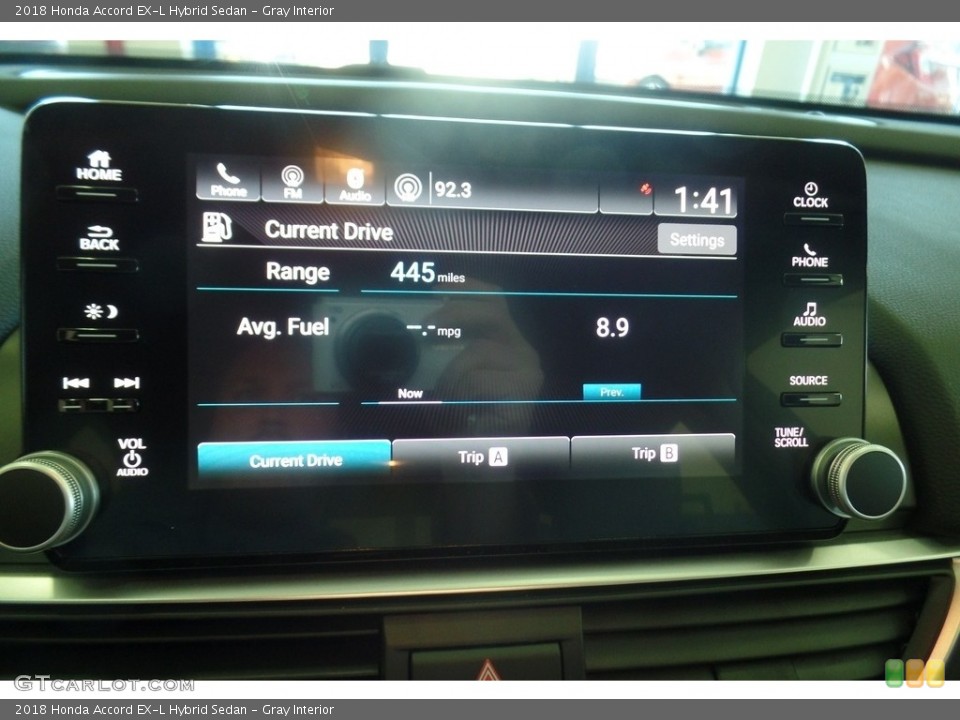 Gray Interior Controls for the 2018 Honda Accord EX-L Hybrid Sedan #126791366