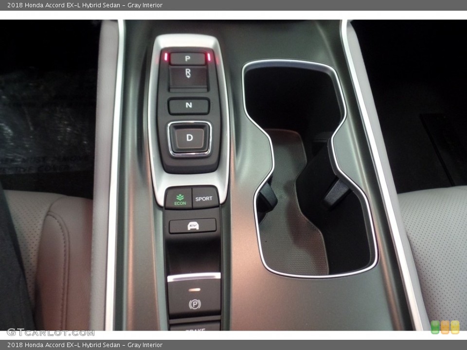 Gray Interior Transmission for the 2018 Honda Accord EX-L Hybrid Sedan #126791372