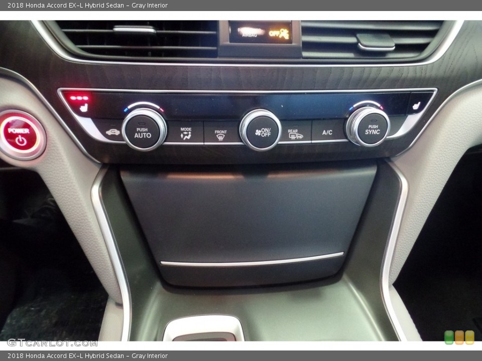 Gray Interior Controls for the 2018 Honda Accord EX-L Hybrid Sedan #126791378