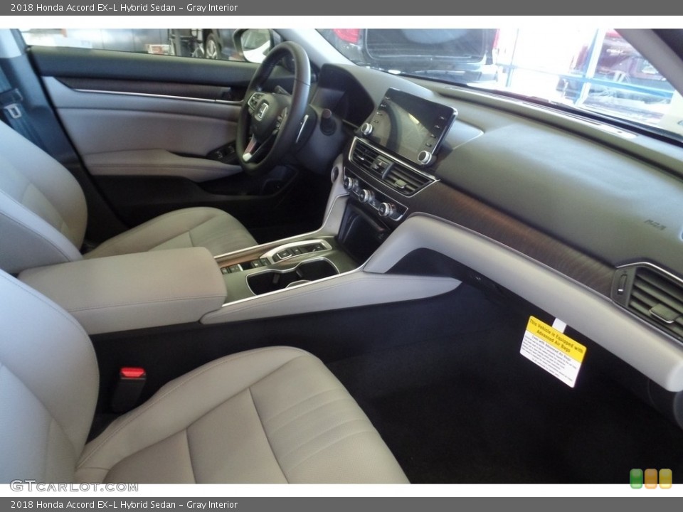 Gray Interior Dashboard for the 2018 Honda Accord EX-L Hybrid Sedan #126791393
