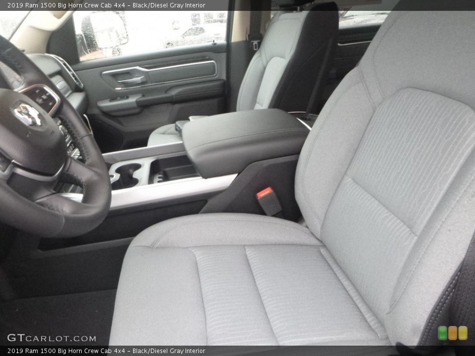 Black/Diesel Gray Interior Photo for the 2019 Ram 1500 Big Horn Crew Cab 4x4 #126794762
