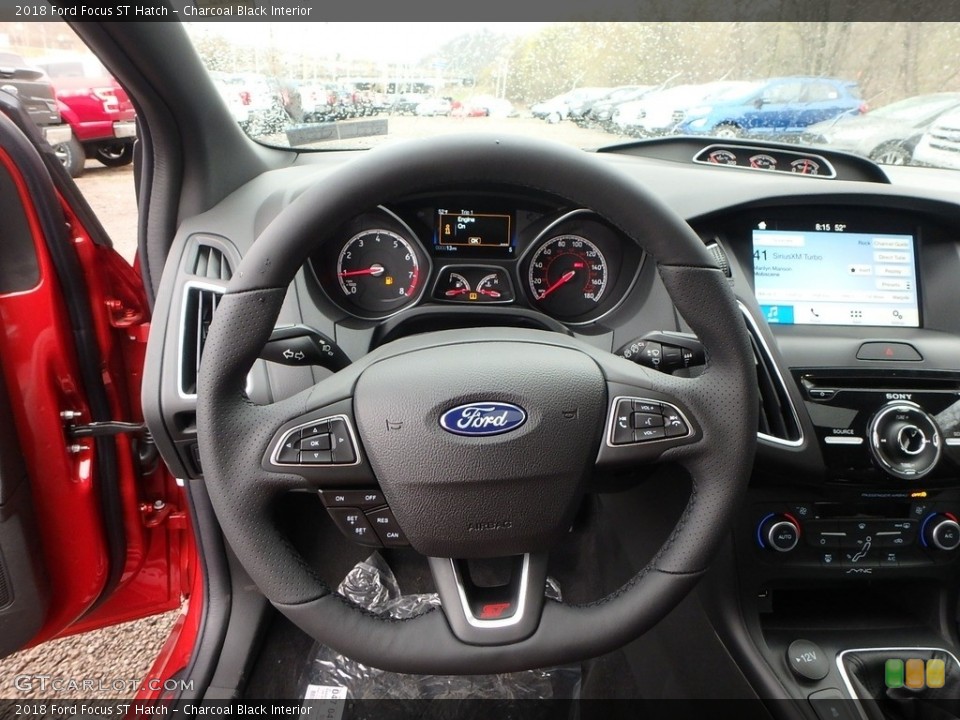 Charcoal Black Interior Steering Wheel for the 2018 Ford Focus ST Hatch #126803411