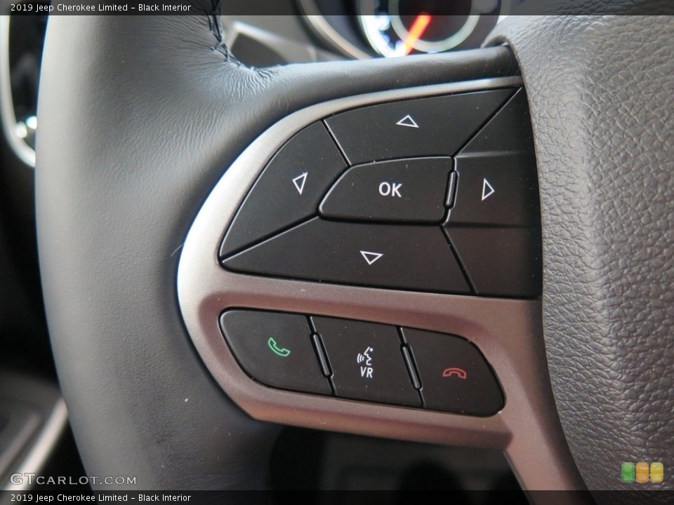 Black Interior Controls for the 2019 Jeep Cherokee Limited #126804914