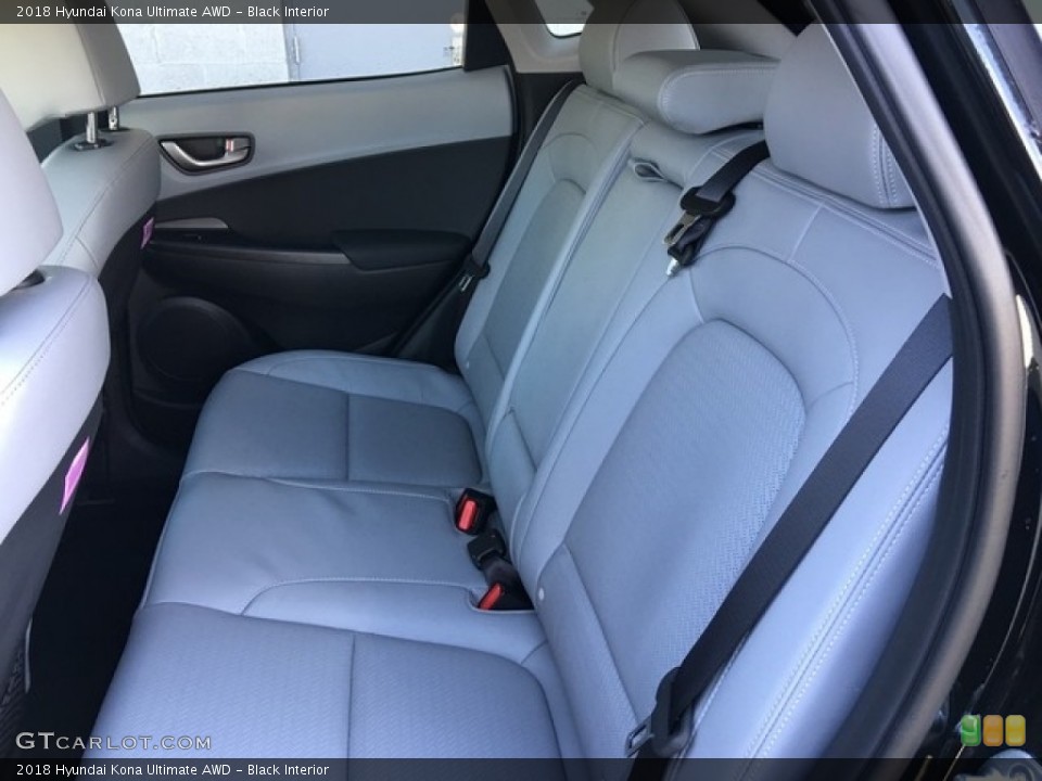 Black Interior Rear Seat for the 2018 Hyundai Kona Ultimate AWD #126806693