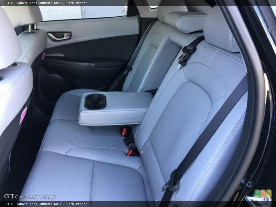 Black Interior Rear Seat for the 2018 Hyundai Kona Ultimate AWD #126806705