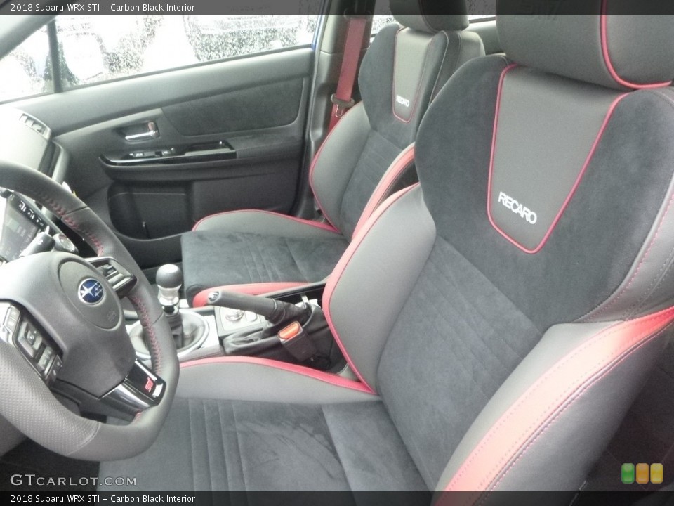 Carbon Black Interior Front Seat for the 2018 Subaru WRX STI #126811748