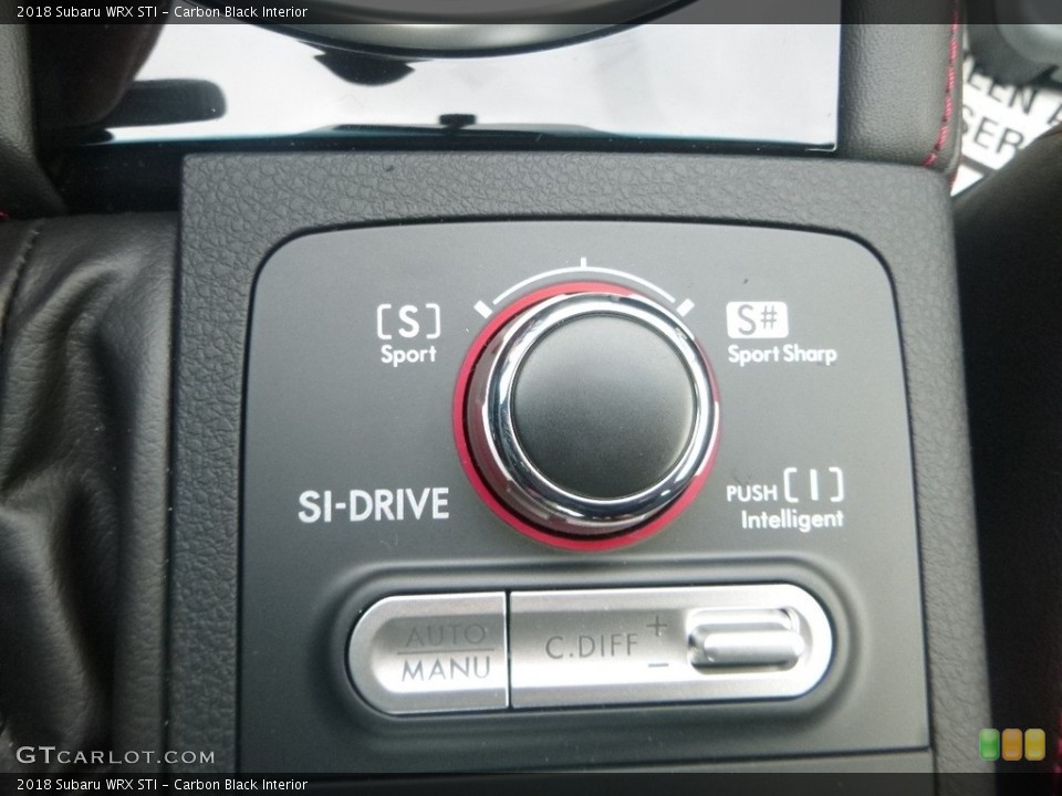 Carbon Black Interior Controls for the 2018 Subaru WRX STI #126811886