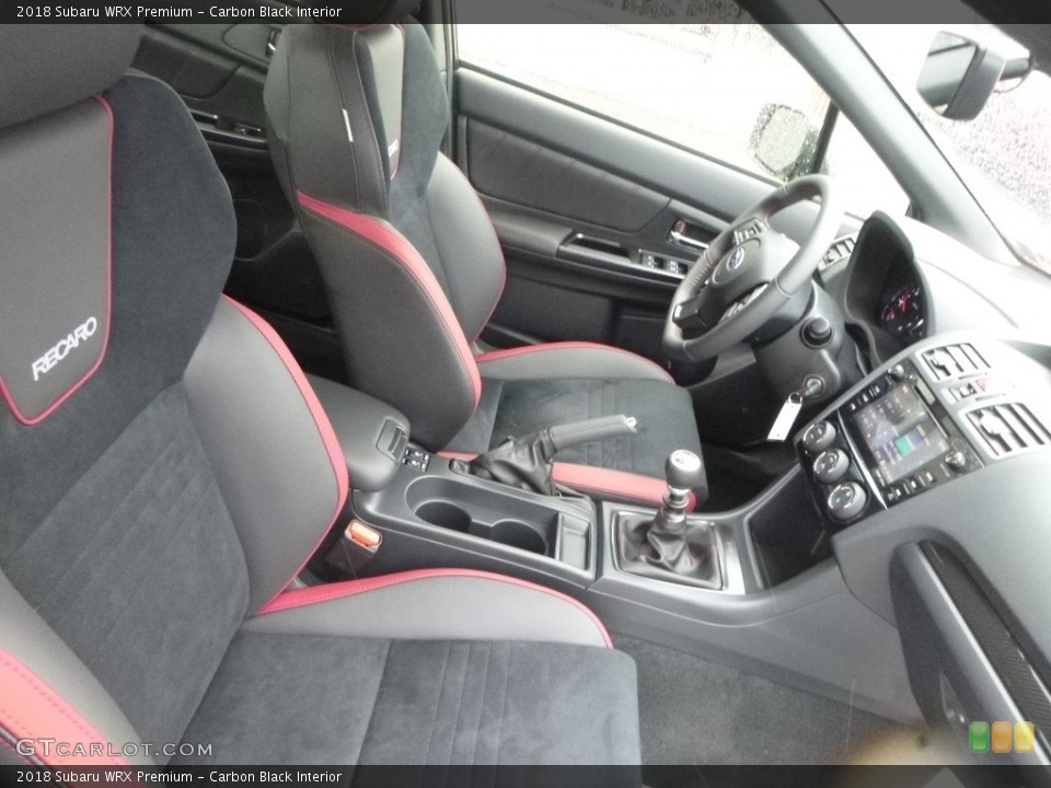 Carbon Black Interior Front Seat for the 2018 Subaru WRX Premium #126812210