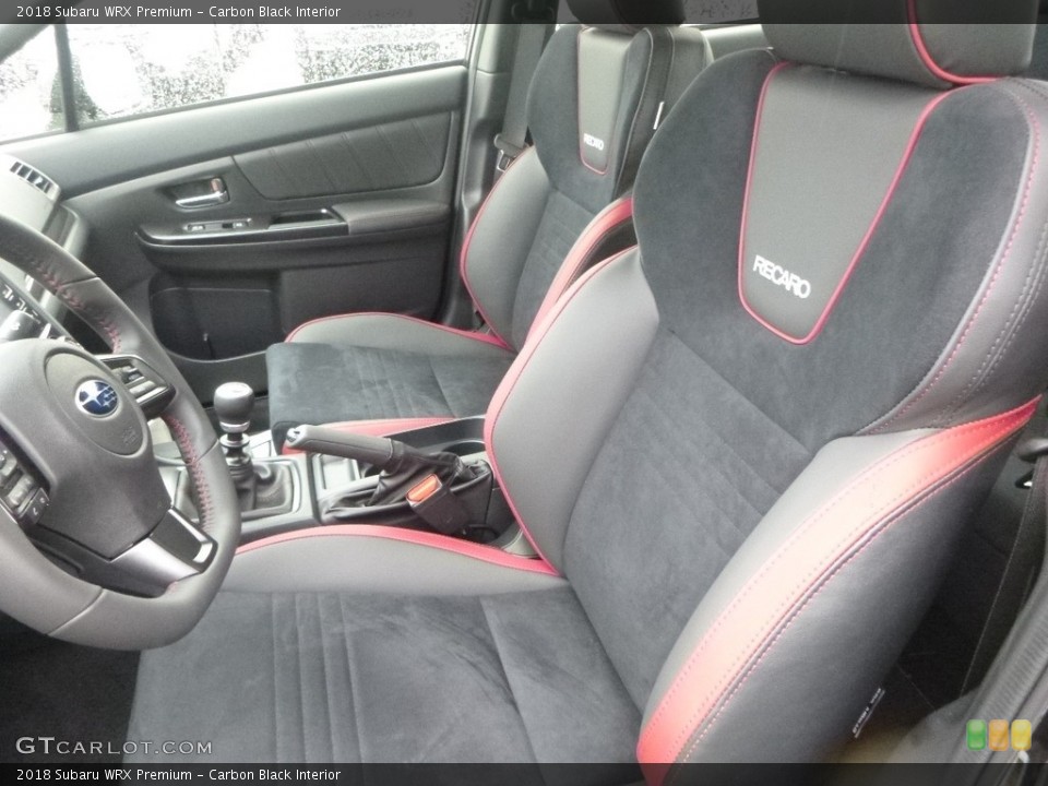 Carbon Black Interior Front Seat for the 2018 Subaru WRX Premium #126812321