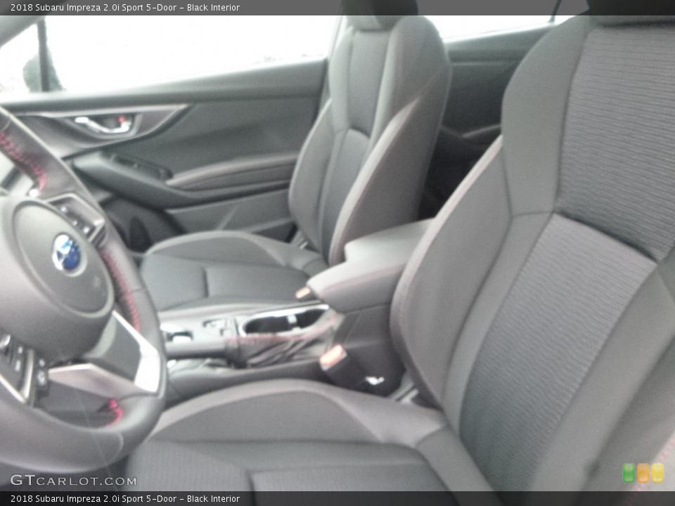 Black Interior Front Seat for the 2018 Subaru Impreza 2.0i Sport 5-Door #126813416