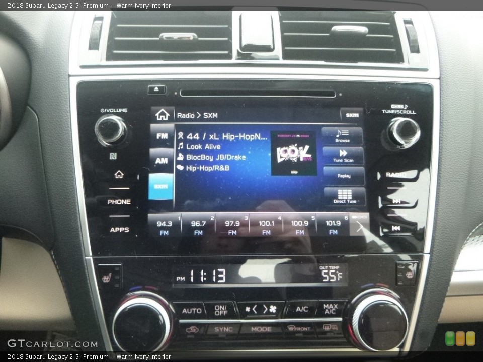 Warm Ivory Interior Controls for the 2018 Subaru Legacy 2.5i Premium #126816962