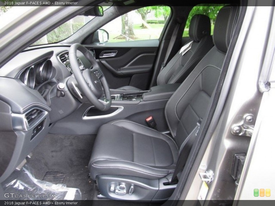 Ebony Interior Photo for the 2018 Jaguar F-PACE S AWD #126831587