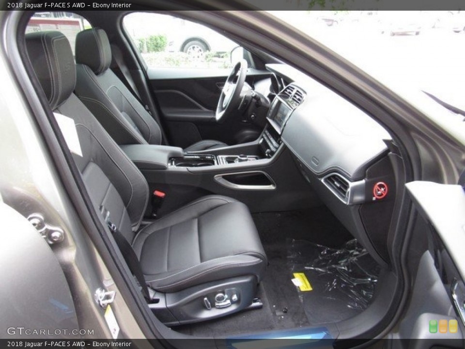 Ebony 2018 Jaguar F-PACE Interiors