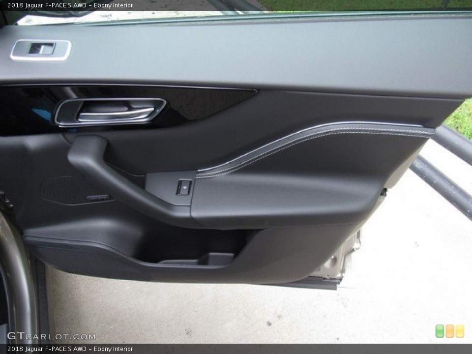 Ebony Interior Door Panel for the 2018 Jaguar F-PACE S AWD #126831836