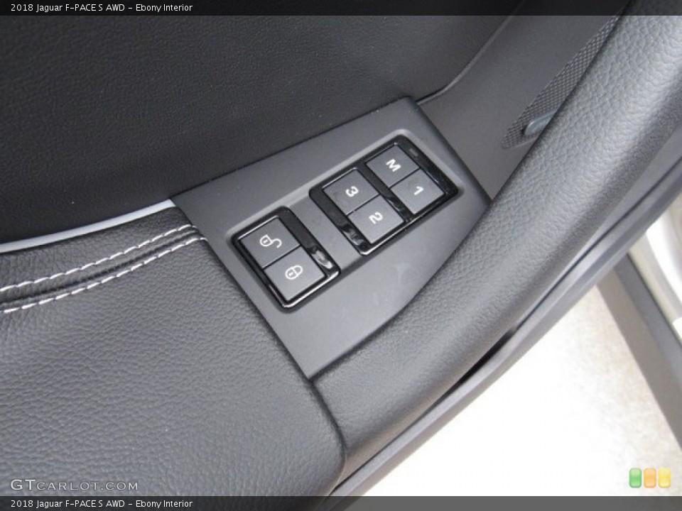 Ebony Interior Controls for the 2018 Jaguar F-PACE S AWD #126831917