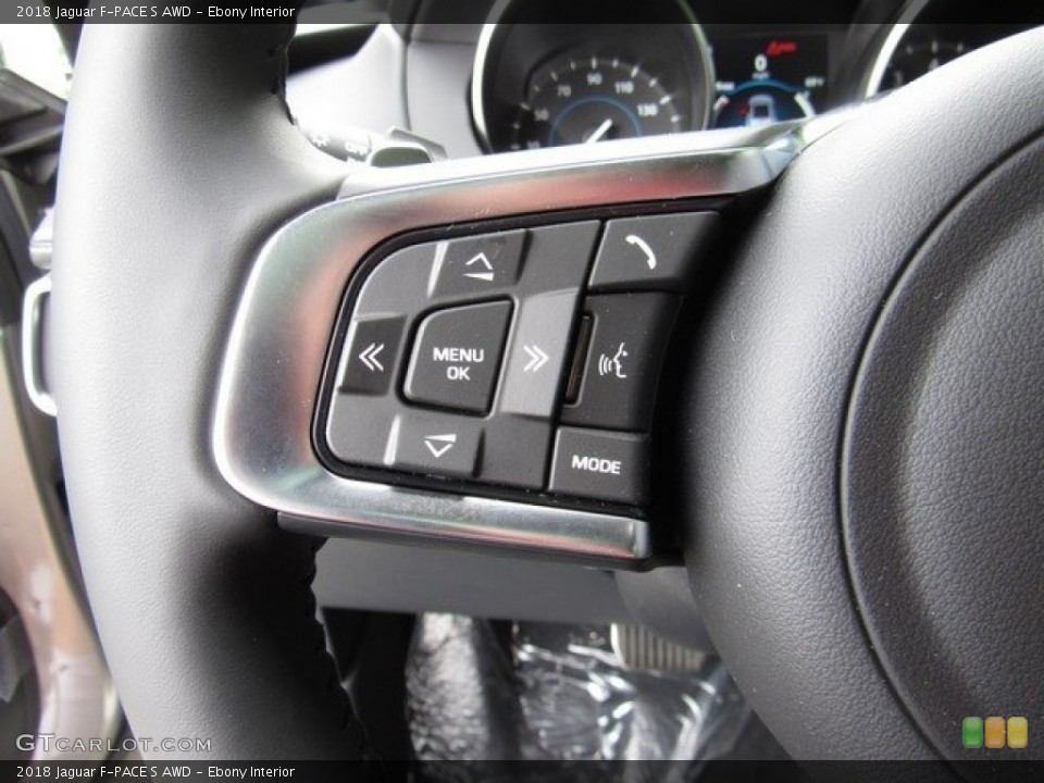 Ebony Interior Controls for the 2018 Jaguar F-PACE S AWD #126831962
