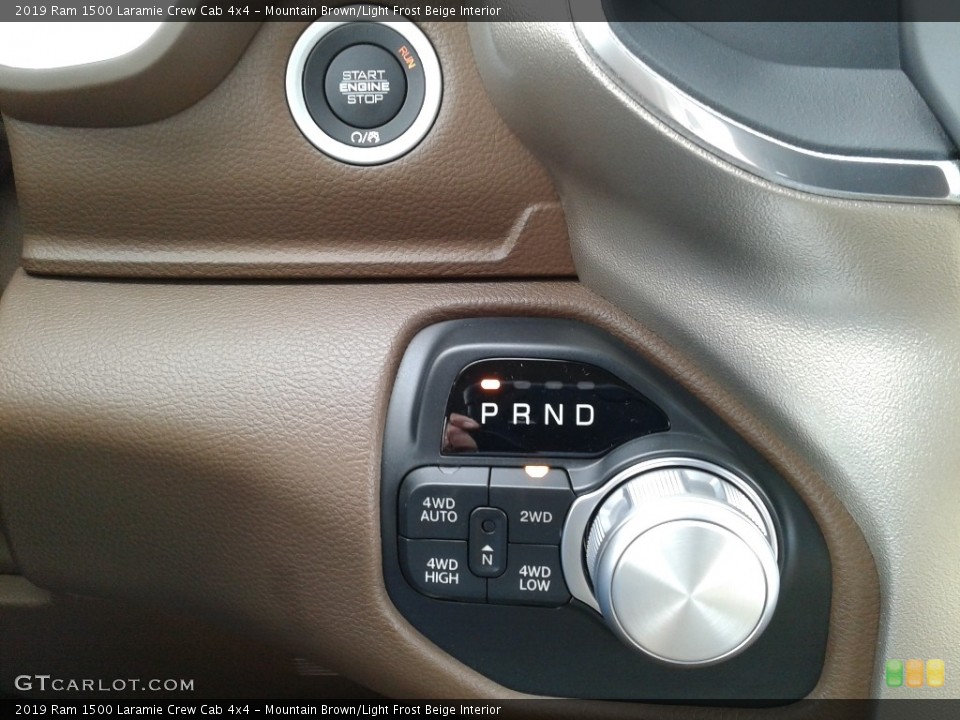 Mountain Brown/Light Frost Beige Interior Transmission for the 2019 Ram 1500 Laramie Crew Cab 4x4 #126833645