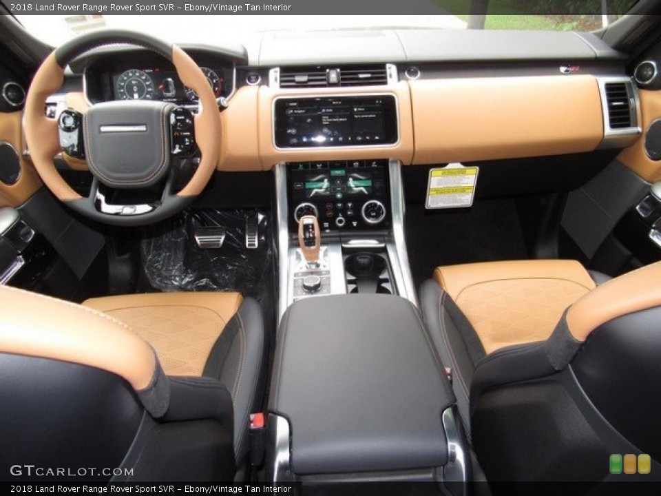 Ebony/Vintage Tan Interior Dashboard for the 2018 Land Rover Range Rover Sport SVR #126833903
