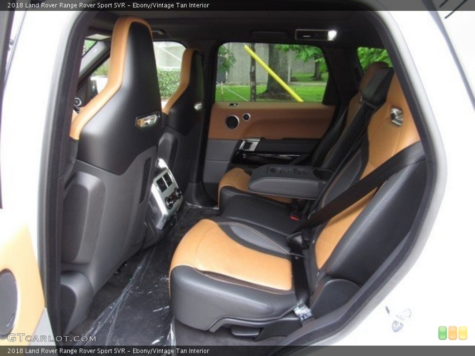 Ebony/Vintage Tan Interior Rear Seat for the 2018 Land Rover Range Rover Sport SVR #126834029