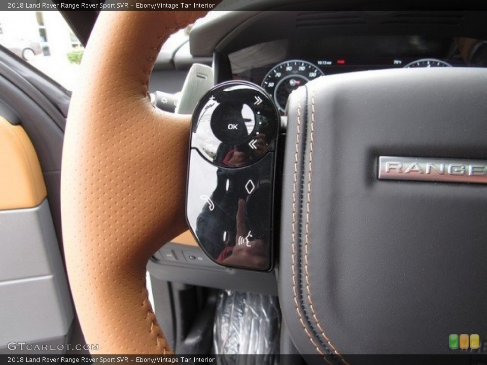 Ebony/Vintage Tan Interior Controls for the 2018 Land Rover Range Rover Sport SVR #126834218