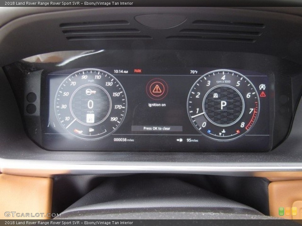 Ebony/Vintage Tan Interior Gauges for the 2018 Land Rover Range Rover Sport SVR #126834242