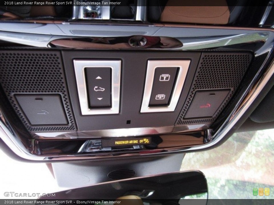 Ebony/Vintage Tan Interior Controls for the 2018 Land Rover Range Rover Sport SVR #126834305