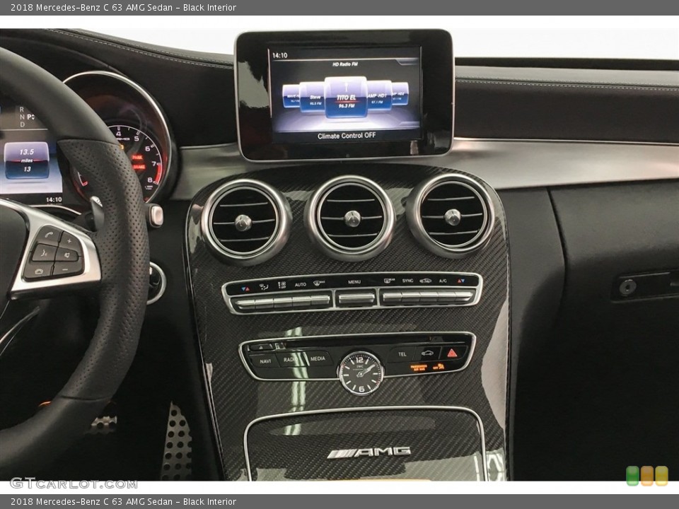 Black Interior Controls for the 2018 Mercedes-Benz C 63 AMG Sedan #126838601