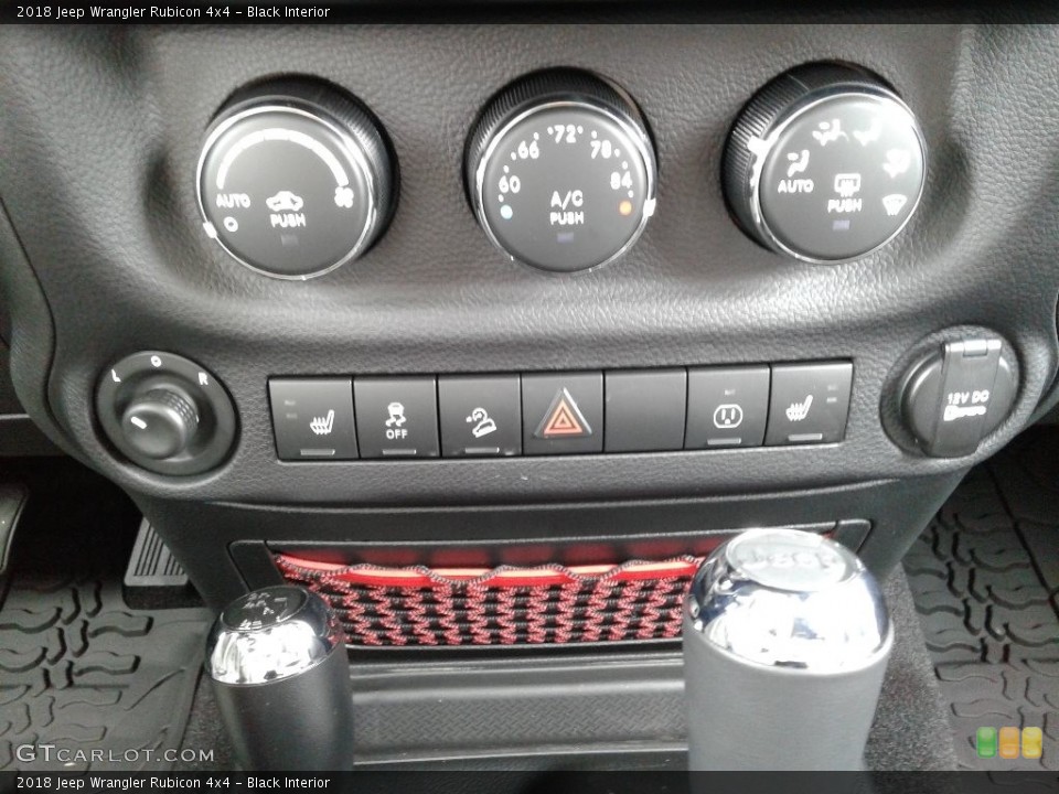 Black Interior Controls for the 2018 Jeep Wrangler Rubicon 4x4 #126841805