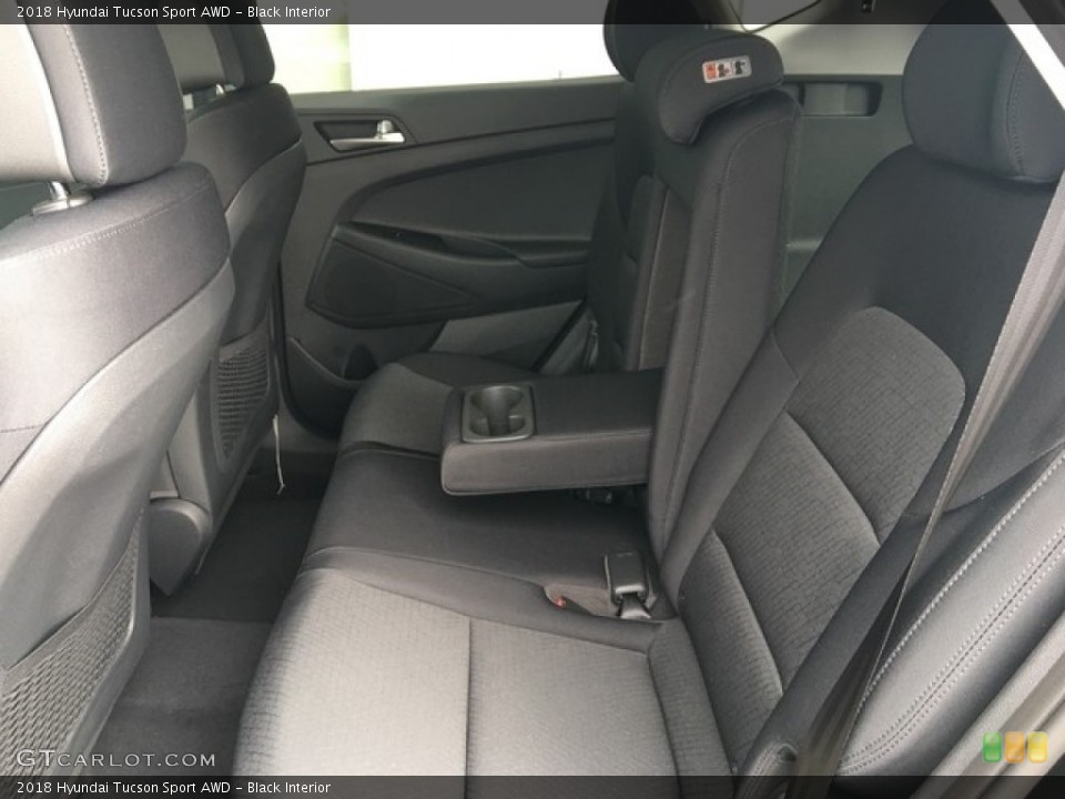 Black Interior Rear Seat for the 2018 Hyundai Tucson Sport AWD #126845630