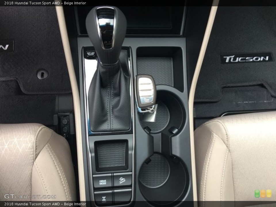 Beige Interior Transmission for the 2018 Hyundai Tucson Sport AWD #126846113