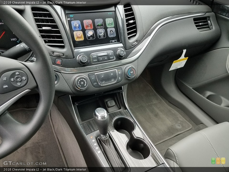 Jet Black/Dark Titanium Interior Controls for the 2018 Chevrolet Impala LS #126859480