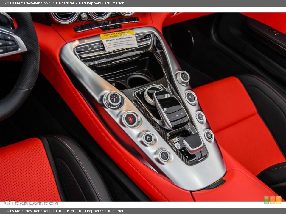 Red Pepper/Black Interior Controls for the 2018 Mercedes-Benz AMG GT Roadster #126860755