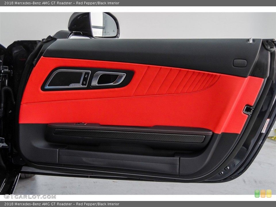 Red Pepper/Black Interior Door Panel for the 2018 Mercedes-Benz AMG GT Roadster #126861472