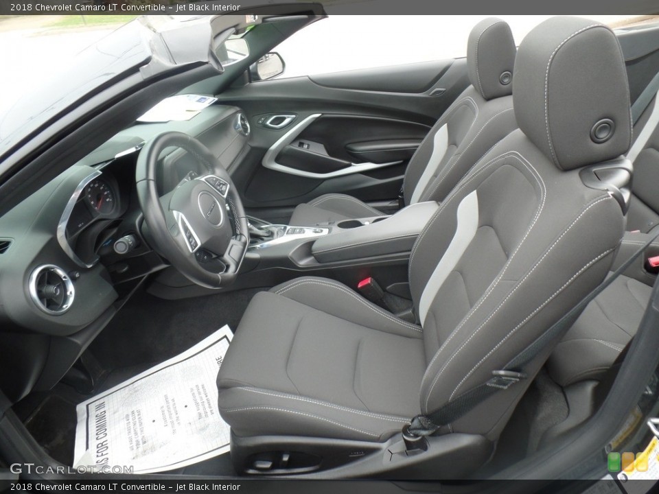 Jet Black Interior Photo for the 2018 Chevrolet Camaro LT Convertible #126862903