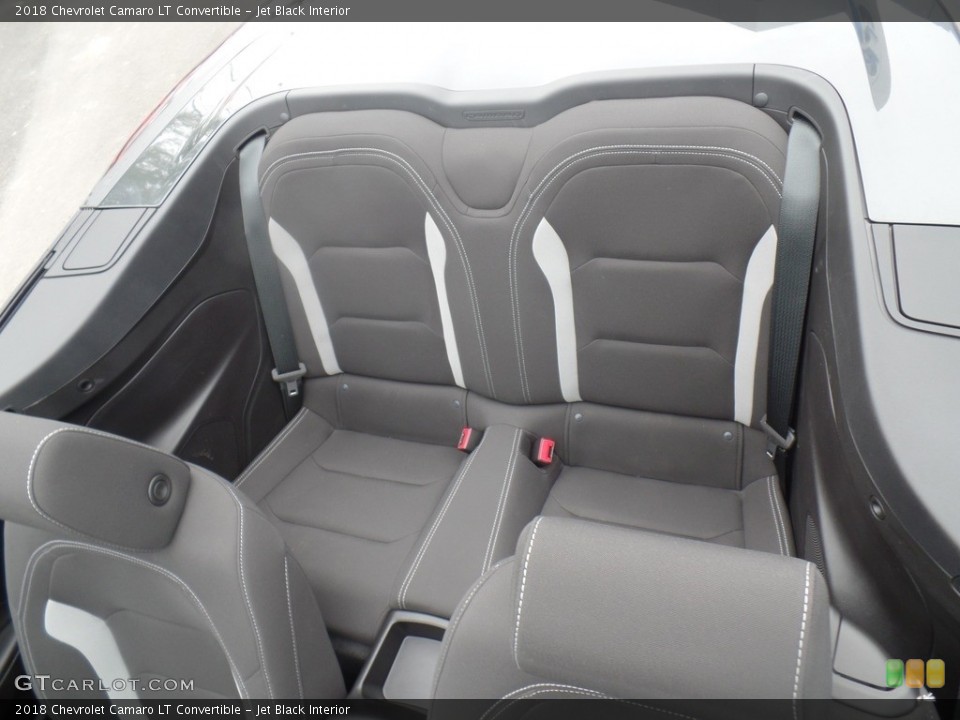 Jet Black Interior Rear Seat for the 2018 Chevrolet Camaro LT Convertible #126862930