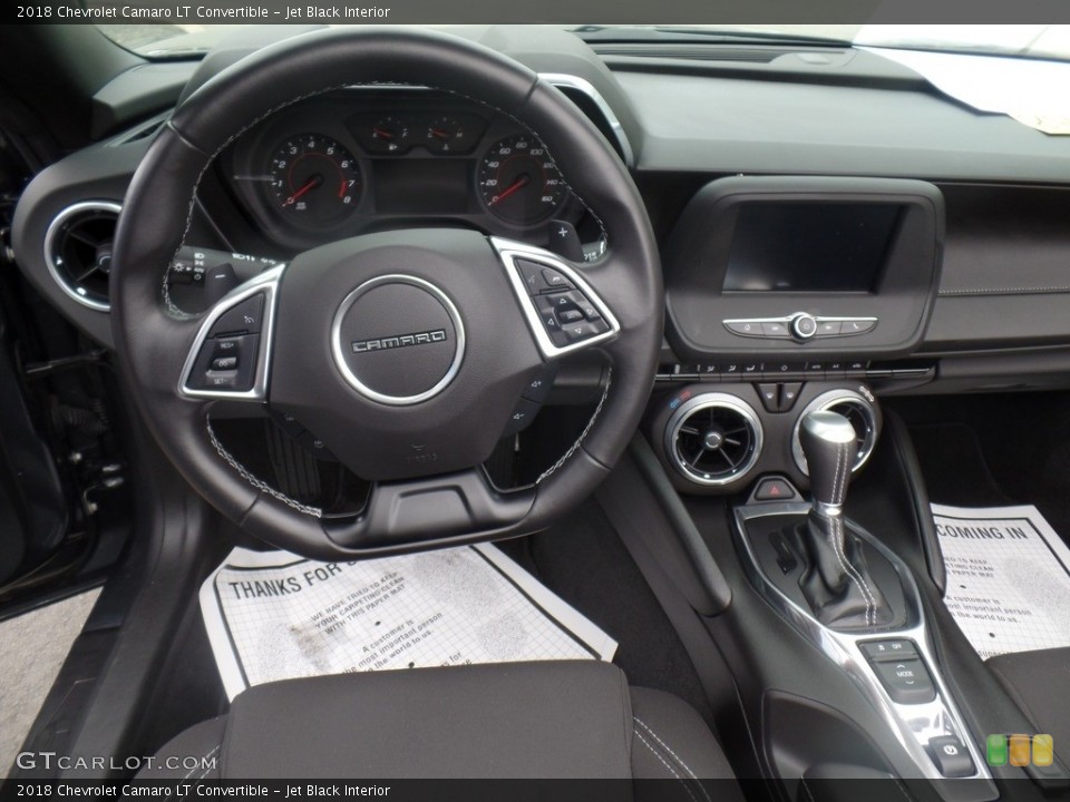 Jet Black Interior Steering Wheel for the 2018 Chevrolet Camaro LT Convertible #126863017