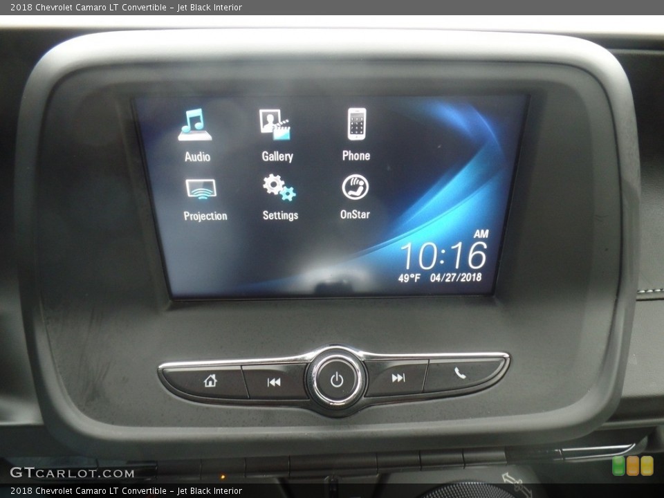Jet Black Interior Controls for the 2018 Chevrolet Camaro LT Convertible #126863173