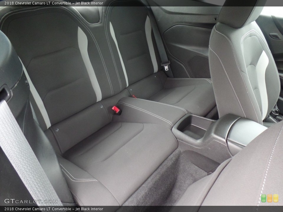 Jet Black Interior Rear Seat for the 2018 Chevrolet Camaro LT Convertible #126863434