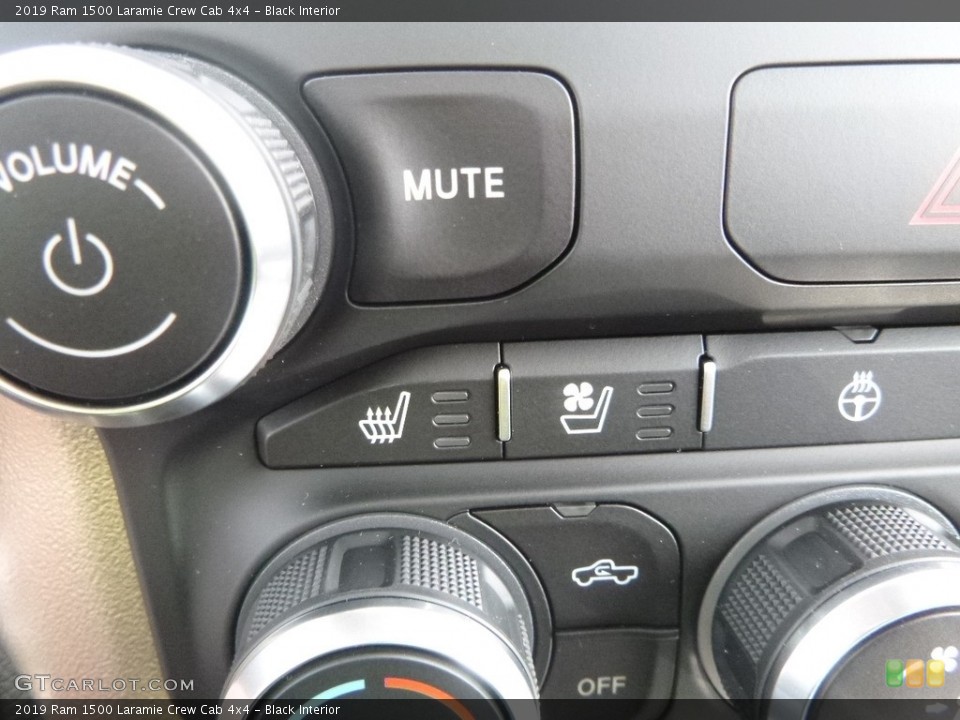 Black Interior Controls for the 2019 Ram 1500 Laramie Crew Cab 4x4 #126869806