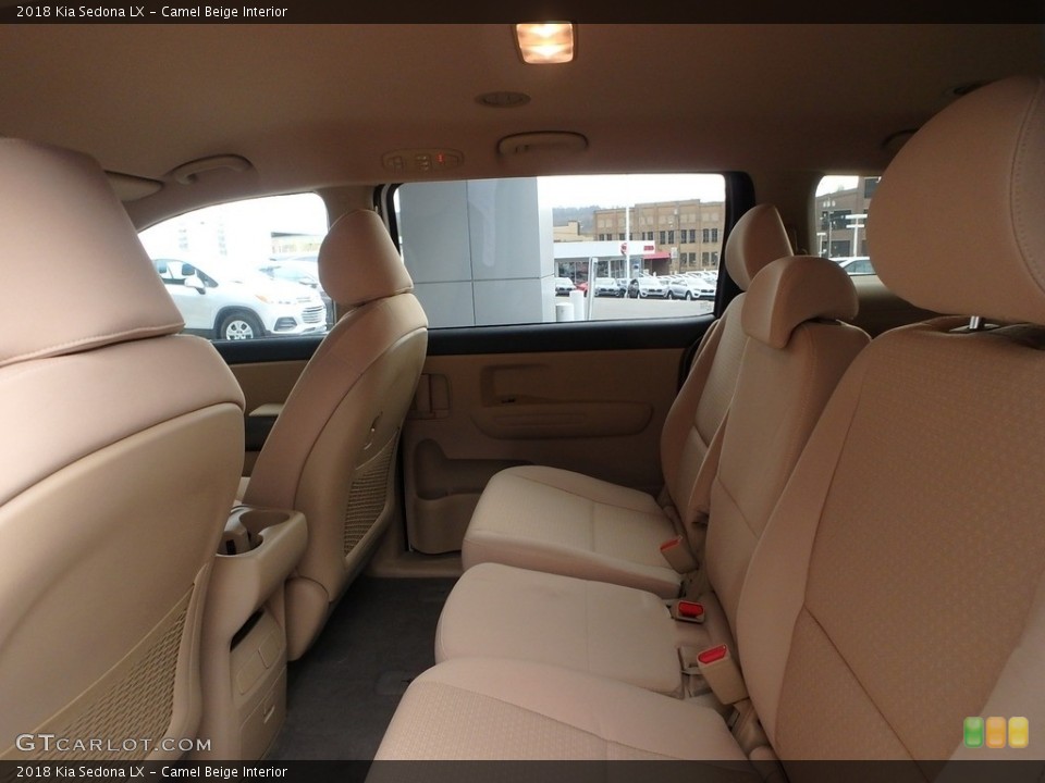 Camel Beige Interior Rear Seat for the 2018 Kia Sedona LX #126874624