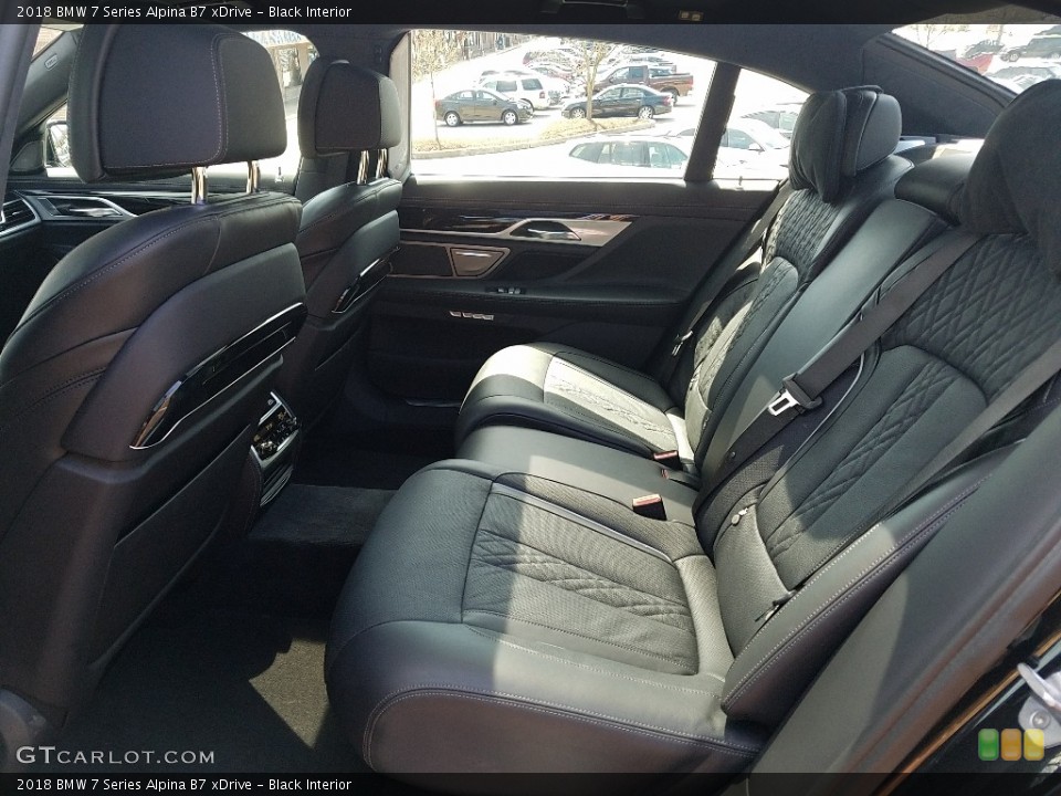 Black Interior Rear Seat for the 2018 BMW 7 Series Alpina B7 xDrive #126881193