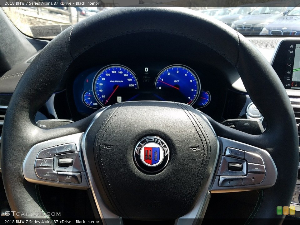Black Interior Steering Wheel for the 2018 BMW 7 Series Alpina B7 xDrive #126881583