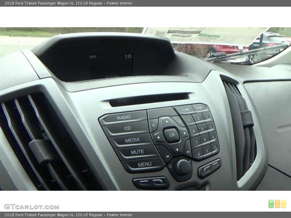 Pewter Interior Controls for the 2018 Ford Transit Passenger Wagon XL 150 LR Regular #126888144