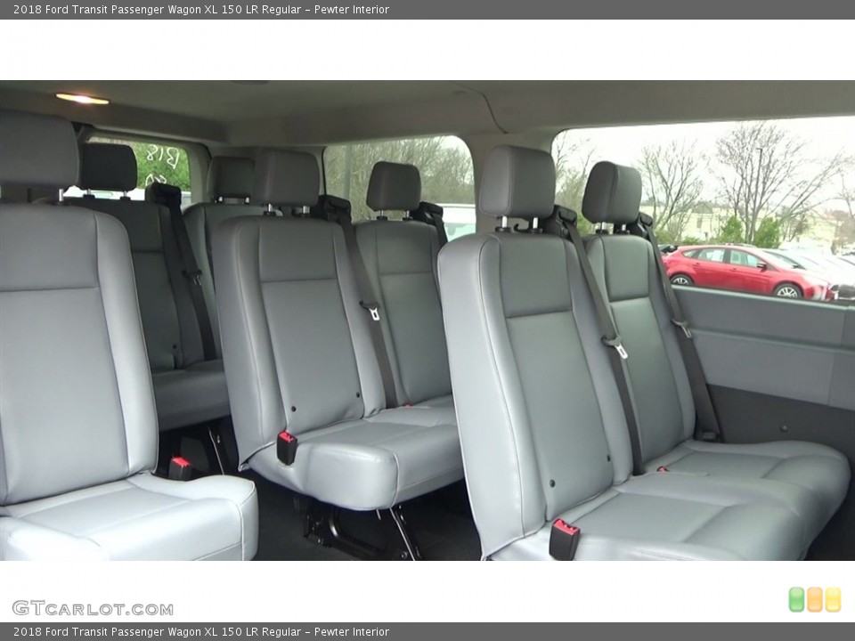 Pewter Interior Rear Seat for the 2018 Ford Transit Passenger Wagon XL 150 LR Regular #126888264