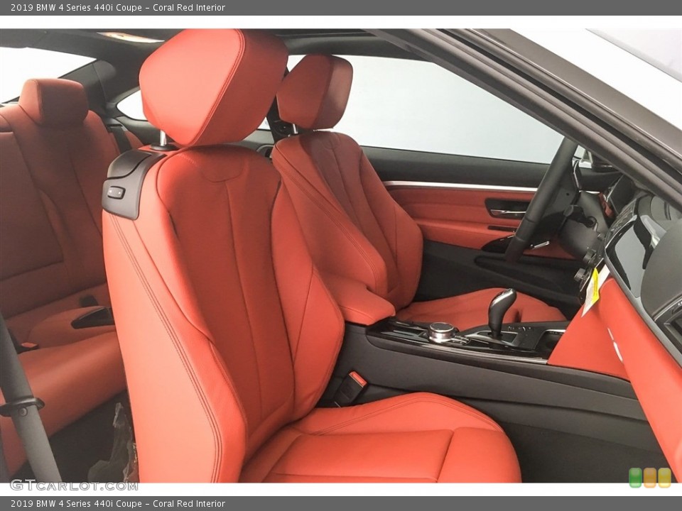 Coral Red Interior Front Seat for the 2019 BMW 4 Series 440i Coupe #126889242