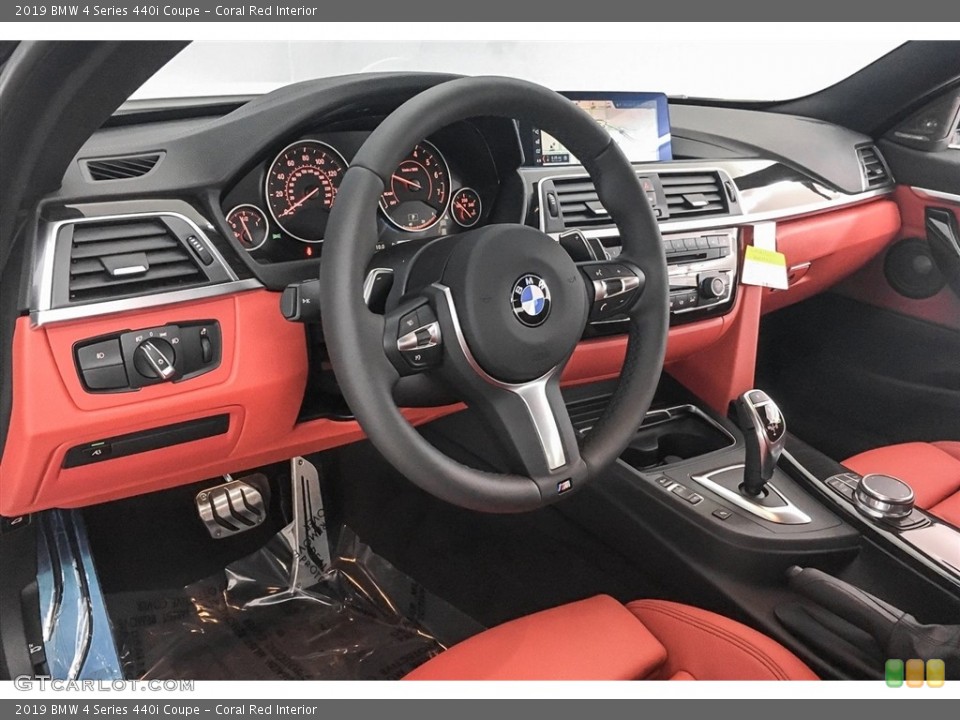 Coral Red Interior Dashboard for the 2019 BMW 4 Series 440i Coupe #126889356