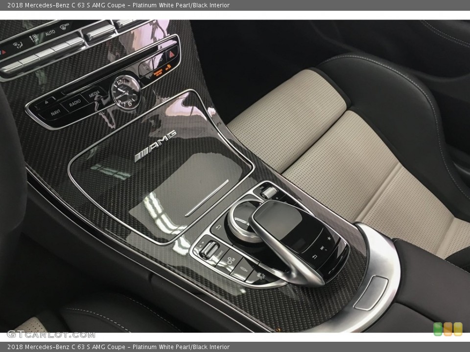 Platinum White Pearl/Black Interior Controls for the 2018 Mercedes-Benz C 63 S AMG Coupe #126891276