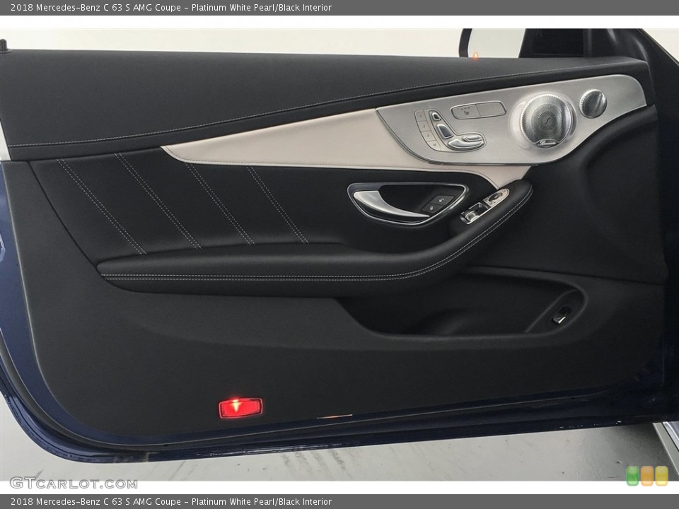 Platinum White Pearl/Black Interior Door Panel for the 2018 Mercedes-Benz C 63 S AMG Coupe #126891297