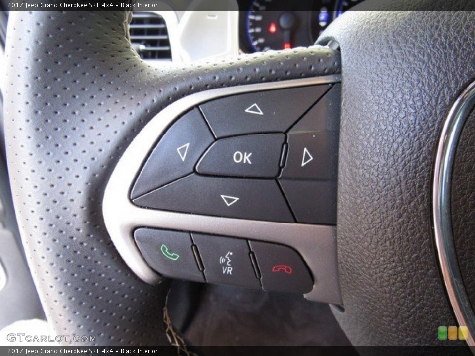 Black Interior Controls for the 2017 Jeep Grand Cherokee SRT 4x4 #126900861