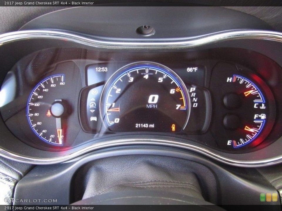 Black Interior Gauges for the 2017 Jeep Grand Cherokee SRT 4x4 #126900885